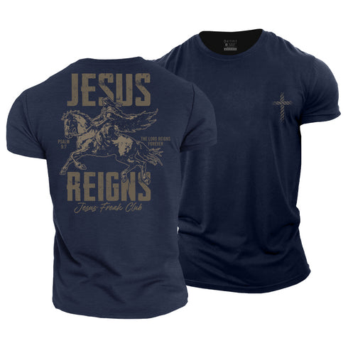 Men's Jesus Reigns Cotton T-Shirt